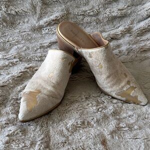 Chocolat Blu Clint pony hair mules sz 39